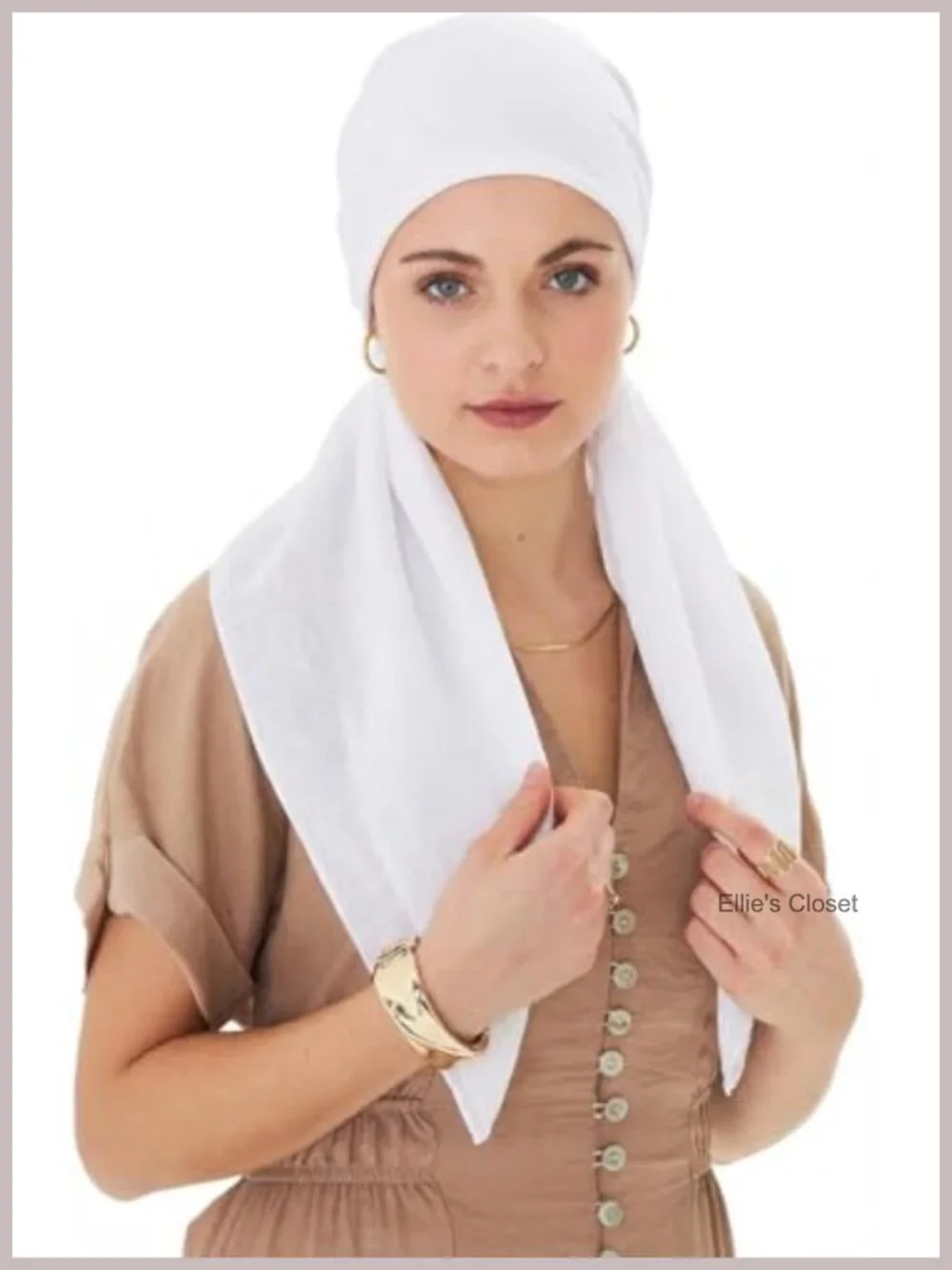 Pre-Tied Head Scarf Women Soft Stretchy Chemo Headwrap Head Cover